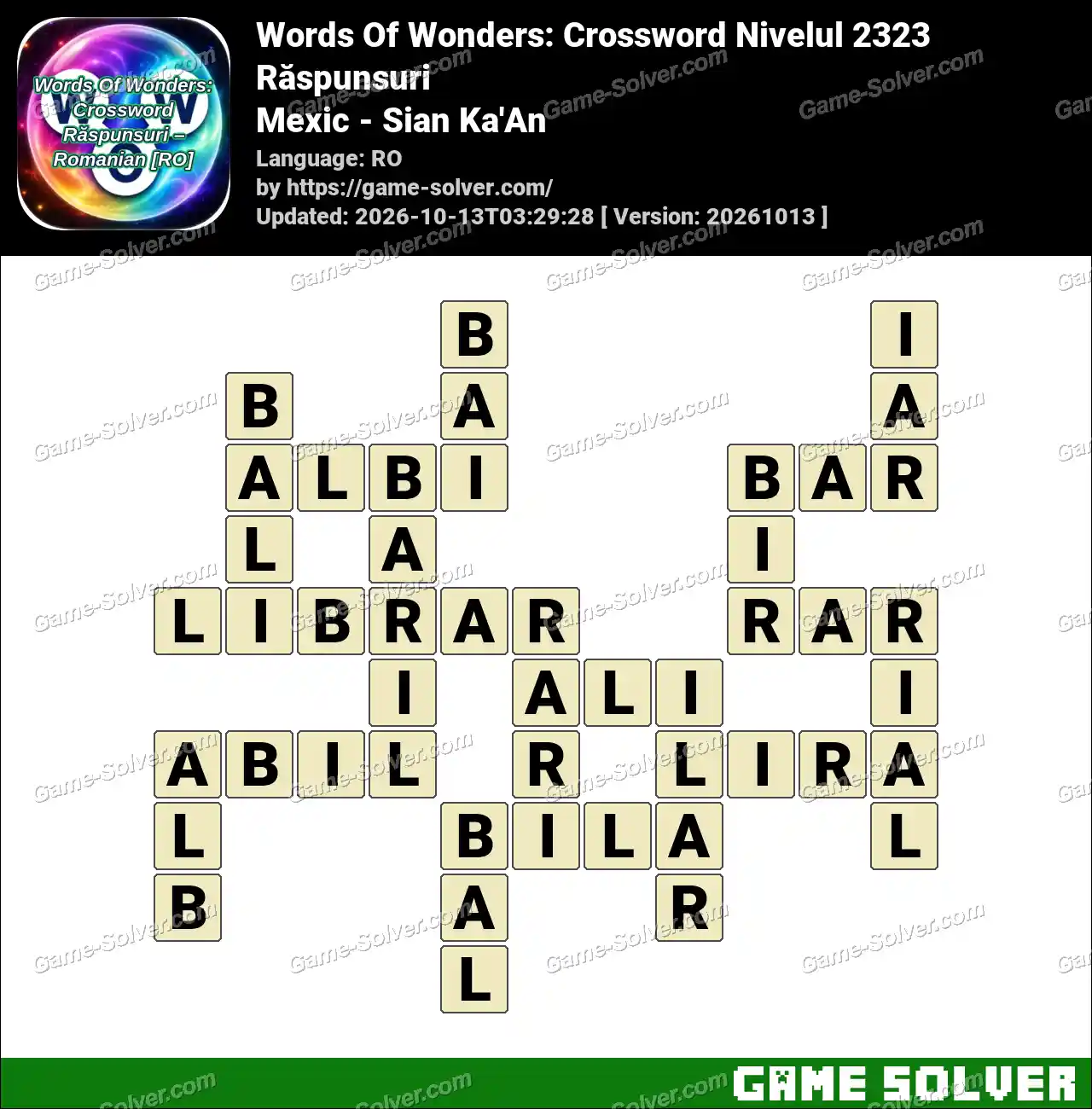 Words Of Wonders: Crossword Nivelul 2323 Răspunsuri – Mexic – Sian Ka’An